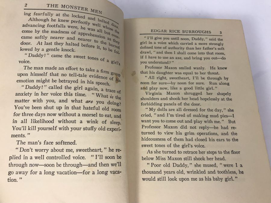 Hardcover Book 'The Moster Men' By Edgar Rice Burroughs [Photo 8]