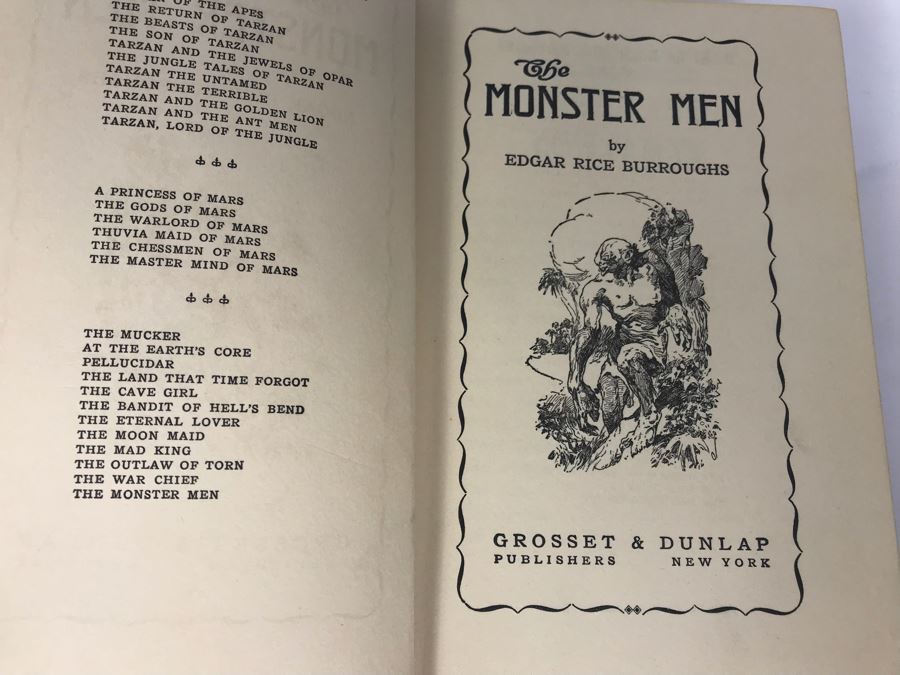 Hardcover Book 'The Moster Men' By Edgar Rice Burroughs [Photo 3]