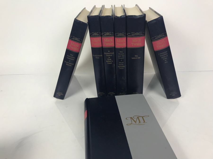 Set Of (7) Hardcover Books 'The Complete Novels Of Mark Twain': Tom Sawyer, Huckleberry Finn By S. L. Clemens [Photo 8]