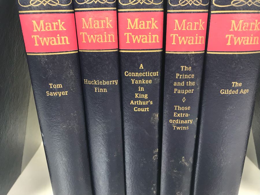 Set Of (7) Hardcover Books 'The Complete Novels Of Mark Twain': Tom Sawyer, Huckleberry Finn By S. L. Clemens [Photo 5]