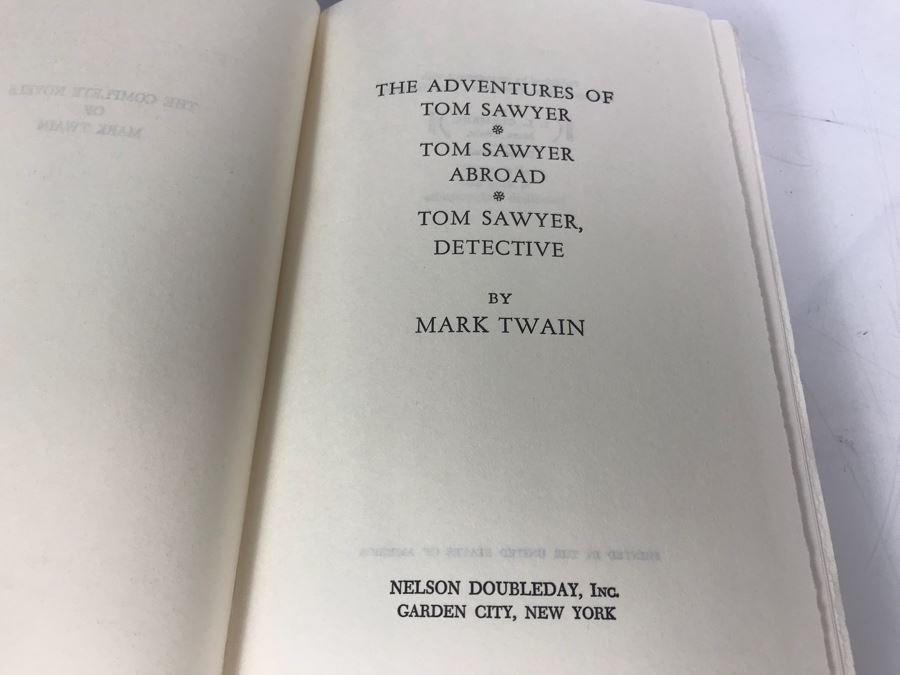 Set Of (7) Hardcover Books 'The Complete Novels Of Mark Twain': Tom Sawyer, Huckleberry Finn By S. L. Clemens [Photo 10]