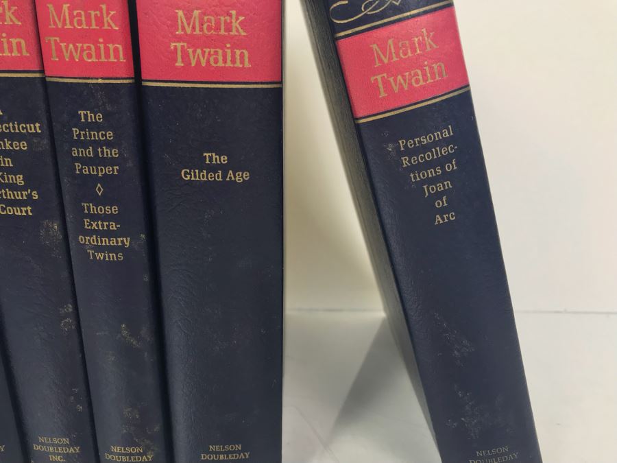 Set Of (7) Hardcover Books 'The Complete Novels Of Mark Twain': Tom Sawyer, Huckleberry Finn By S. L. Clemens [Photo 7]