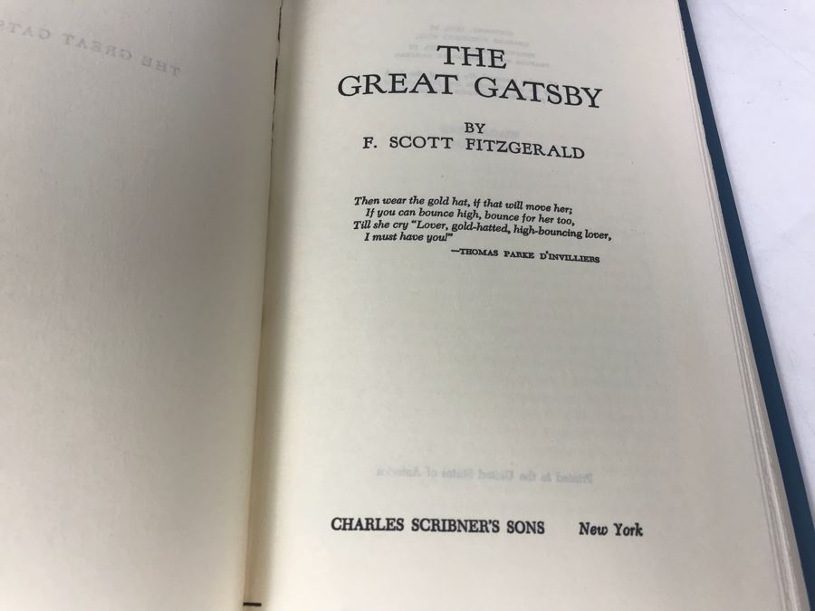 (4) Hardcover Books : The Great Gatsby, Tender Is The Night, This Side Of Paradise, The Last Tycoon By F. Scott Fitzgerald [Photo 5]