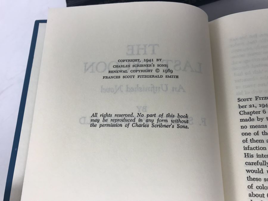(4) Hardcover Books : The Great Gatsby, Tender Is The Night, This Side Of Paradise, The Last Tycoon By F. Scott Fitzgerald [Photo 7]