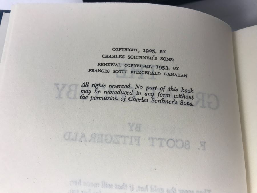 (4) Hardcover Books : The Great Gatsby, Tender Is The Night, This Side Of Paradise, The Last Tycoon By F. Scott Fitzgerald [Photo 6]