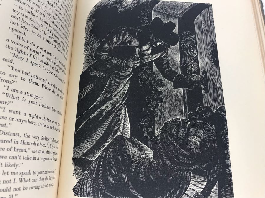 Pair Of Hardcover Books: Wuthering Heights By Emily Bronte And Jane Eyre By Charlotte Bronte With Wood Engravings By Fritz Eichenberg [Photo 13]