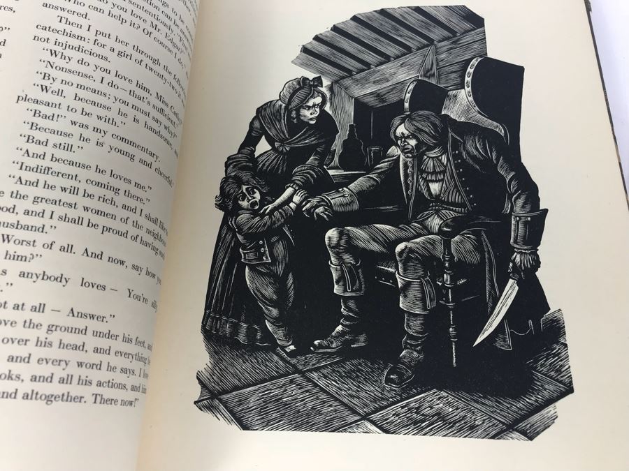 Pair Of Hardcover Books: Wuthering Heights By Emily Bronte And Jane Eyre By Charlotte Bronte With Wood Engravings By Fritz Eichenberg [Photo 9]