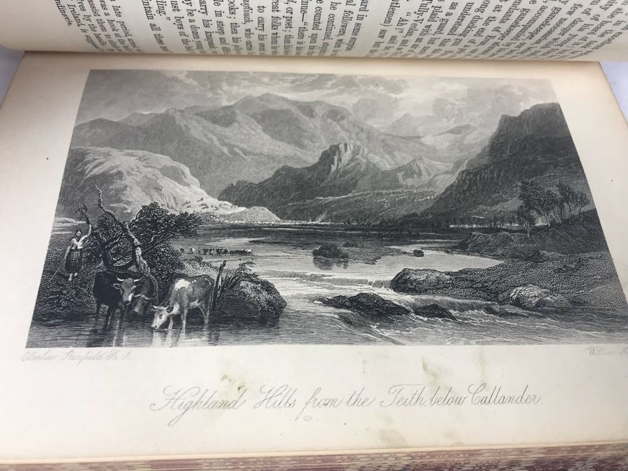 Collection Of (25) Antique Leatherbound Books 'Waverley Novels' [Photo 17]