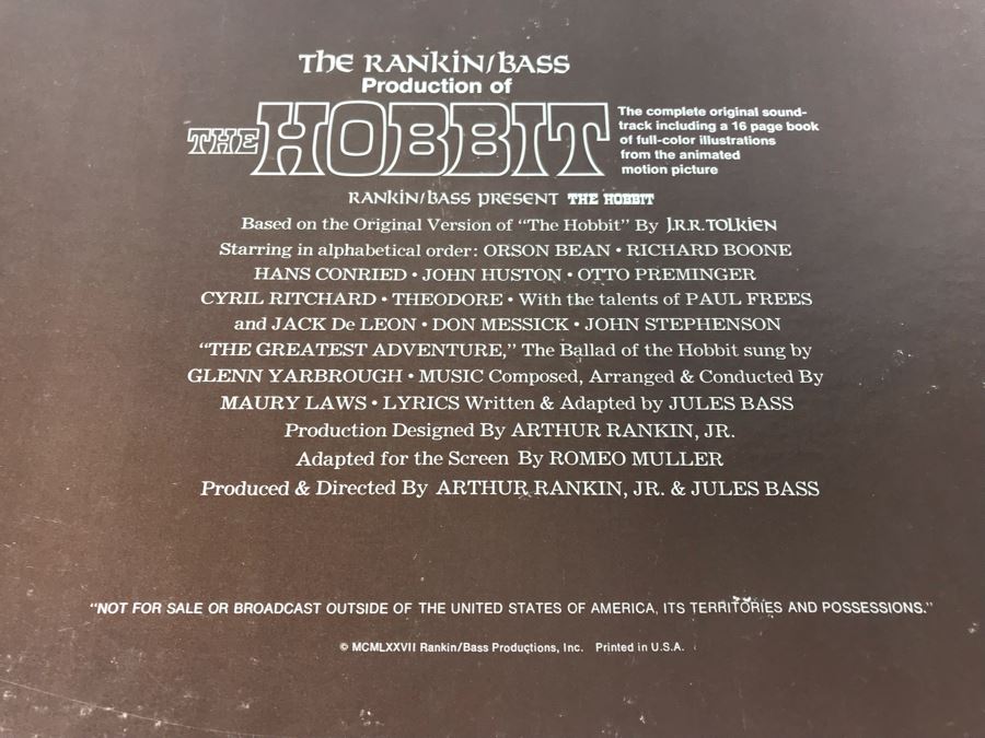 JUST ADDED - The Hobbit Complete Original Soundtrack Vinyl Record Box Set With Book J. R. R. Tolkien Buena Vista Records [Photo 4]