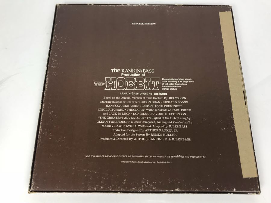JUST ADDED - The Hobbit Complete Original Soundtrack Vinyl Record Box Set With Book J. R. R. Tolkien Buena Vista Records [Photo 3]