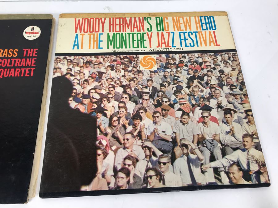 JUST ADDED - Pair Of Jazz Vinyl Records: Africa/Brass The John Coltrane Quartet And Woody Herman's Big New Herd At The Monterey Jazz Festival [Photo 4]