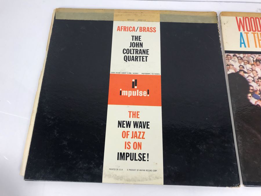 JUST ADDED - Pair Of Jazz Vinyl Records: Africa/Brass The John Coltrane Quartet And Woody Herman's Big New Herd At The Monterey Jazz Festival [Photo 8]