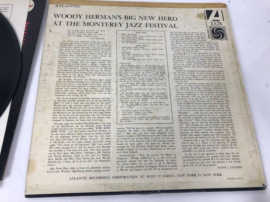JUST ADDED - Pair Of Jazz Vinyl Records: Africa/Brass The John Coltrane Quartet And Woody Herman's Big New Herd At The Monterey Jazz Festival [Photo 17]