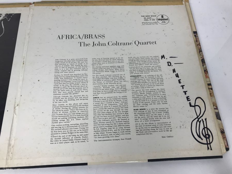 JUST ADDED - Pair Of Jazz Vinyl Records: Africa/Brass The John Coltrane Quartet And Woody Herman's Big New Herd At The Monterey Jazz Festival [Photo 7]