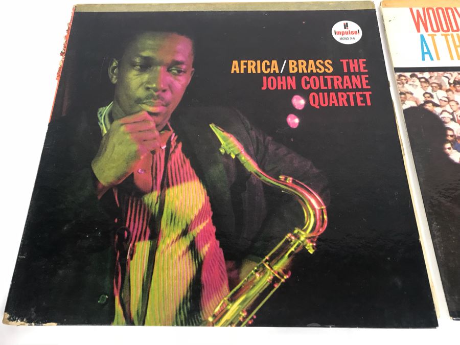 JUST ADDED - Pair Of Jazz Vinyl Records: Africa/Brass The John Coltrane Quartet And Woody Herman's Big New Herd At The Monterey Jazz Festival [Photo 2]