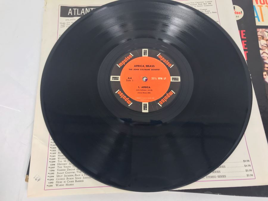 JUST ADDED - Pair Of Jazz Vinyl Records: Africa/Brass The John Coltrane Quartet And Woody Herman's Big New Herd At The Monterey Jazz Festival [Photo 12]