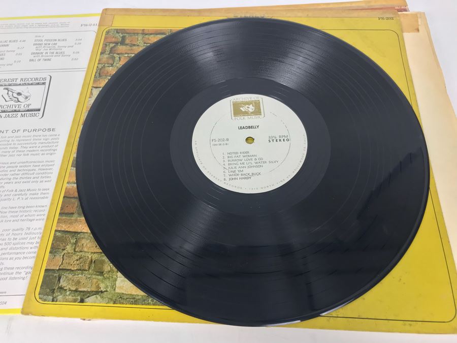 JUST ADDED - (5) Blues Vinyl Records: Lightnin' Hopkins, Leadbelly, Josh White [Photo 33]