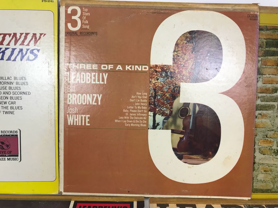JUST ADDED - (5) Blues Vinyl Records: Lightnin' Hopkins, Leadbelly, Josh White [Photo 7]