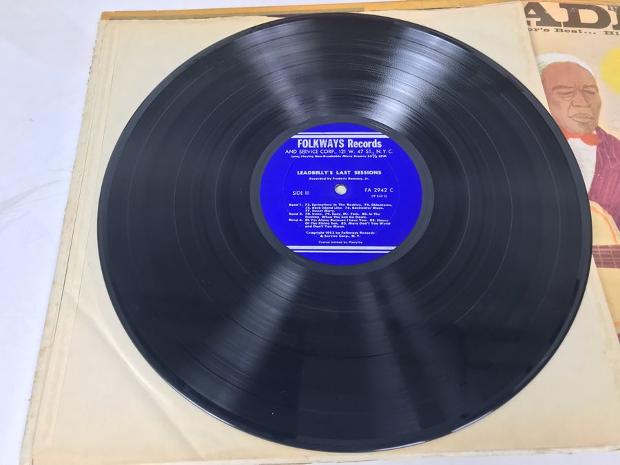 JUST ADDED - (5) Blues Vinyl Records: Lightnin' Hopkins, Leadbelly, Josh White [Photo 11]