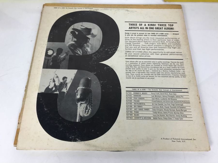 JUST ADDED - (5) Blues Vinyl Records: Lightnin' Hopkins, Leadbelly, Josh White [Photo 22]