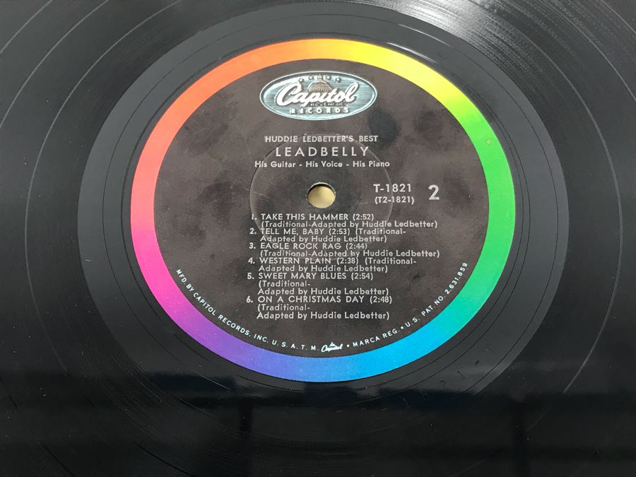 JUST ADDED - (5) Blues Vinyl Records: Lightnin' Hopkins, Leadbelly, Josh White [Photo 21]