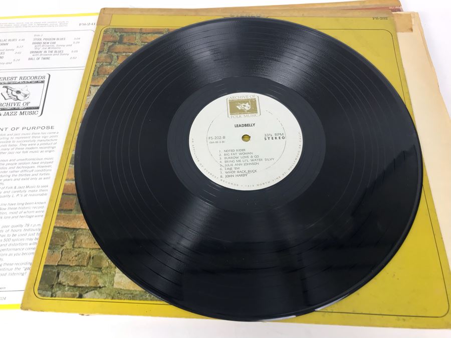 JUST ADDED - (5) Blues Vinyl Records: Lightnin' Hopkins, Leadbelly, Josh White [Photo 32]