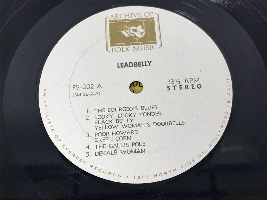 JUST ADDED - (5) Blues Vinyl Records: Lightnin' Hopkins, Leadbelly, Josh White [Photo 31]