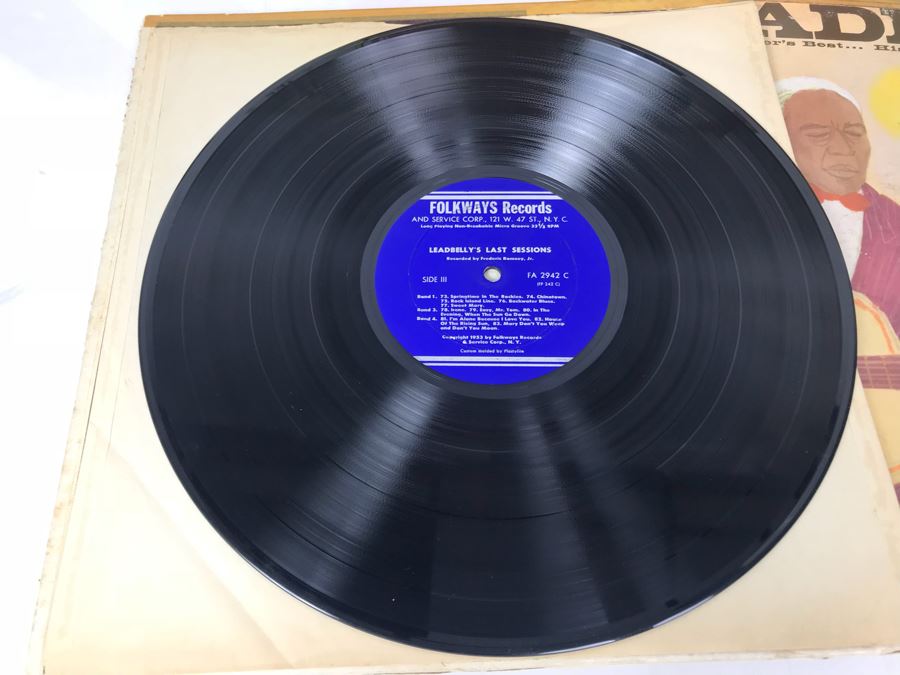 JUST ADDED - (5) Blues Vinyl Records: Lightnin' Hopkins, Leadbelly, Josh White [Photo 10]