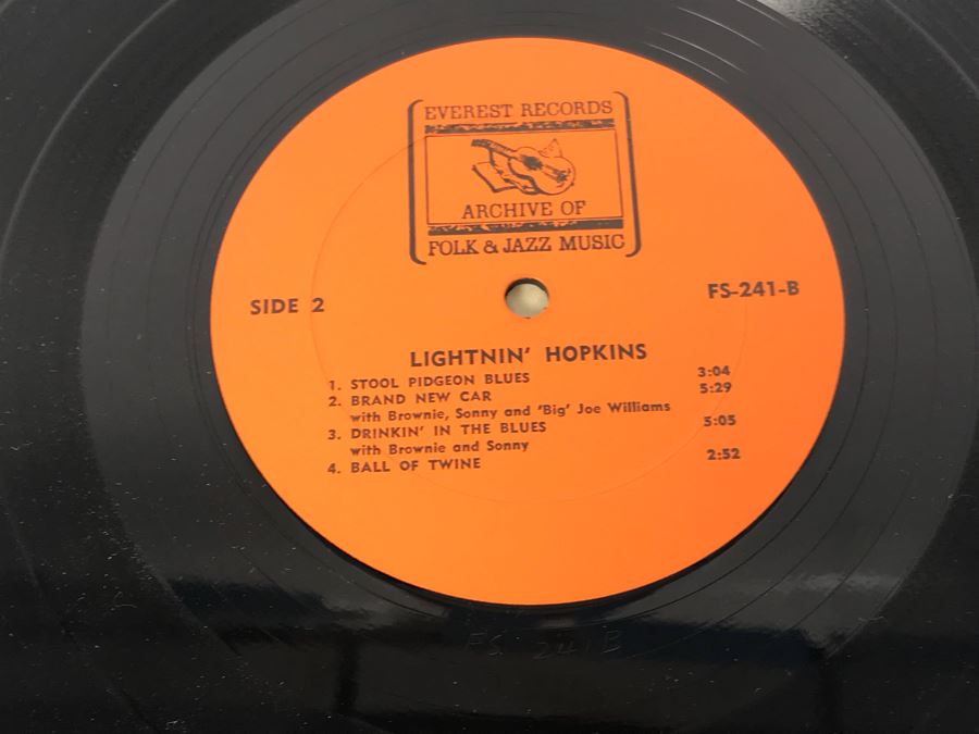 JUST ADDED - (5) Blues Vinyl Records: Lightnin' Hopkins, Leadbelly, Josh White [Photo 40]