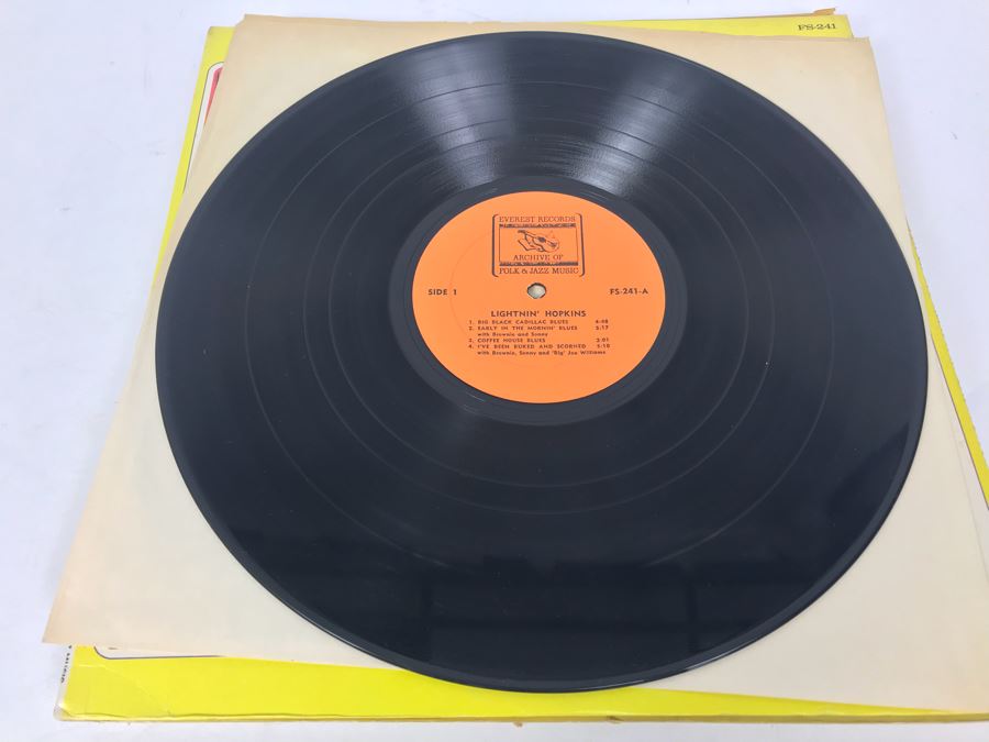 JUST ADDED - (5) Blues Vinyl Records: Lightnin' Hopkins, Leadbelly, Josh White [Photo 36]