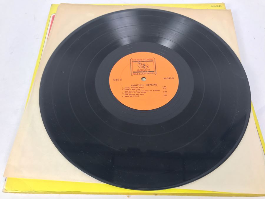 JUST ADDED - (5) Blues Vinyl Records: Lightnin' Hopkins, Leadbelly, Josh White [Photo 39]
