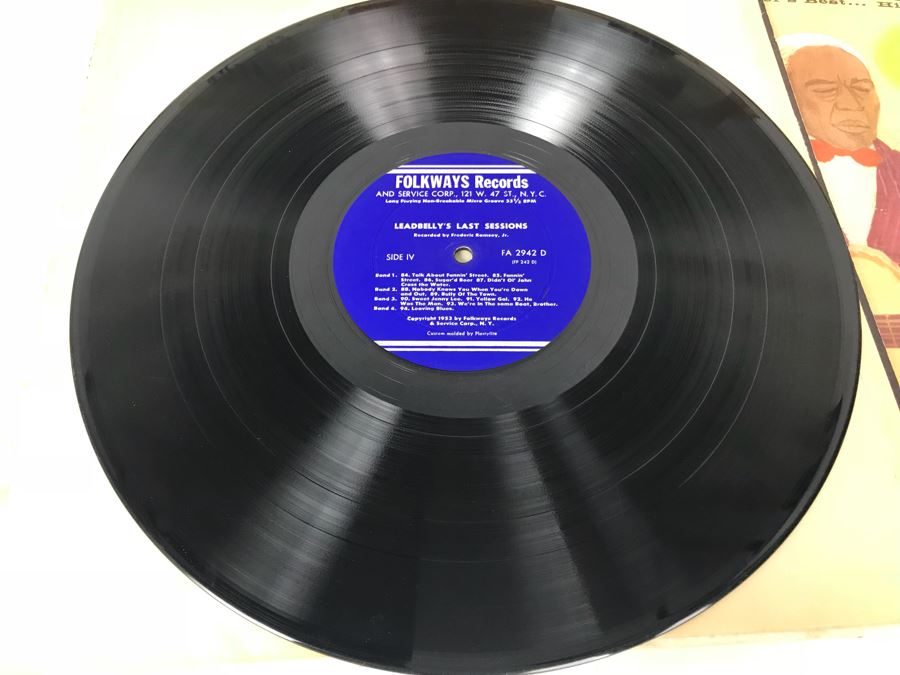 JUST ADDED - (5) Blues Vinyl Records: Lightnin' Hopkins, Leadbelly, Josh White [Photo 13]