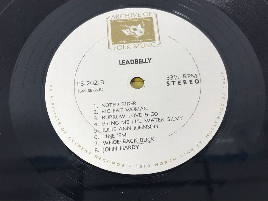 JUST ADDED - (5) Blues Vinyl Records: Lightnin' Hopkins, Leadbelly, Josh White [Photo 34]