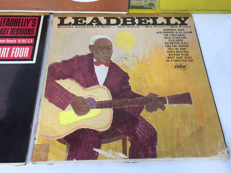 JUST ADDED - (5) Blues Vinyl Records: Lightnin' Hopkins, Leadbelly, Josh White [Photo 4]