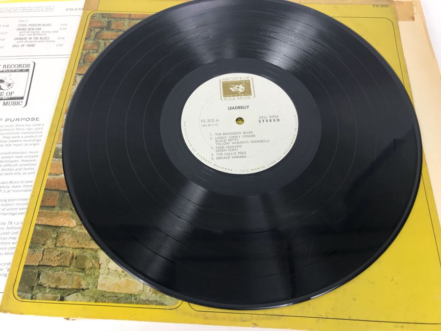 JUST ADDED - (5) Blues Vinyl Records: Lightnin' Hopkins, Leadbelly, Josh White [Photo 29]