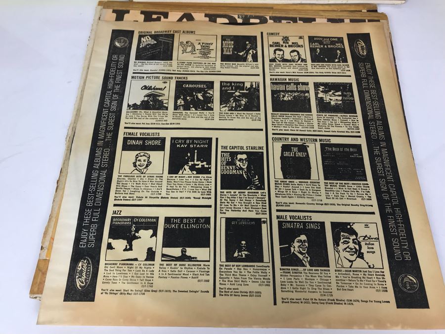 JUST ADDED - (5) Blues Vinyl Records: Lightnin' Hopkins, Leadbelly, Josh White [Photo 16]