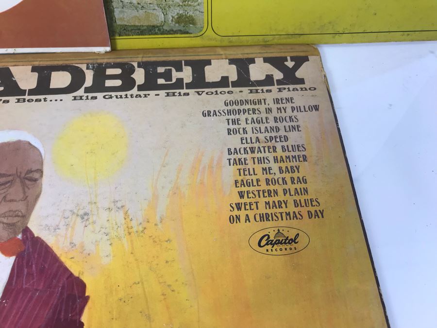 JUST ADDED - (5) Blues Vinyl Records: Lightnin' Hopkins, Leadbelly, Josh White [Photo 5]