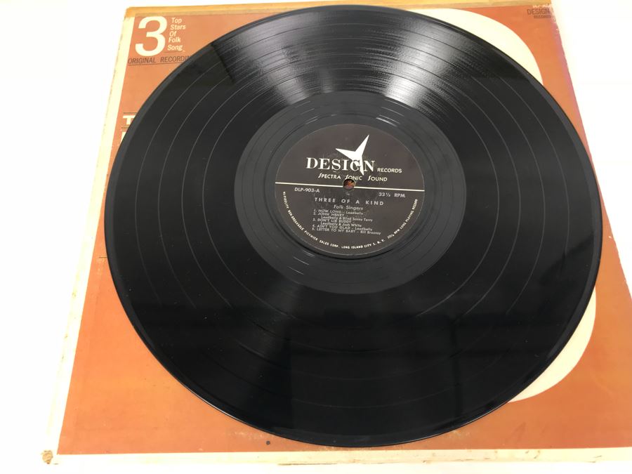 JUST ADDED - (5) Blues Vinyl Records: Lightnin' Hopkins, Leadbelly, Josh White [Photo 23]