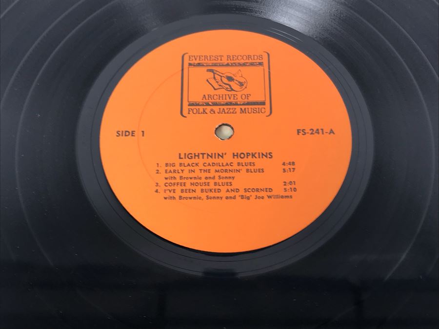 JUST ADDED - (5) Blues Vinyl Records: Lightnin' Hopkins, Leadbelly, Josh White [Photo 37]