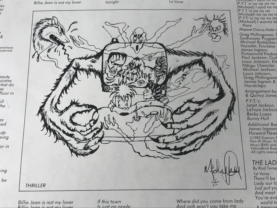 Michael Jackson Thriller Vinyl Record [Photo 5]