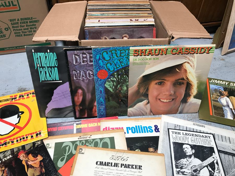 JUST ADDED - Vinyl Record Box Lot With Rock, Blues, Jazz - See Photos [Photo 1]