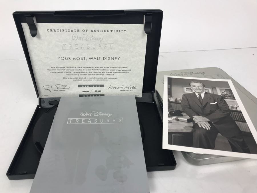 JUST ADDED - Limited Edition 2-DVDs Walt Disney Treasures 'Your Host, Walt Disney' Exclusive Collector's Tin 4,659 Of 65,000 [Photo 1]