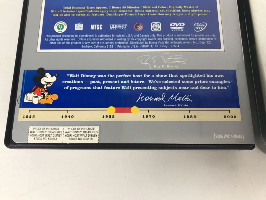 JUST ADDED - Limited Edition 2-DVDs Walt Disney Treasures 'Your Host, Walt Disney' Exclusive Collector's Tin 4,659 Of 65,000 [Photo 7]