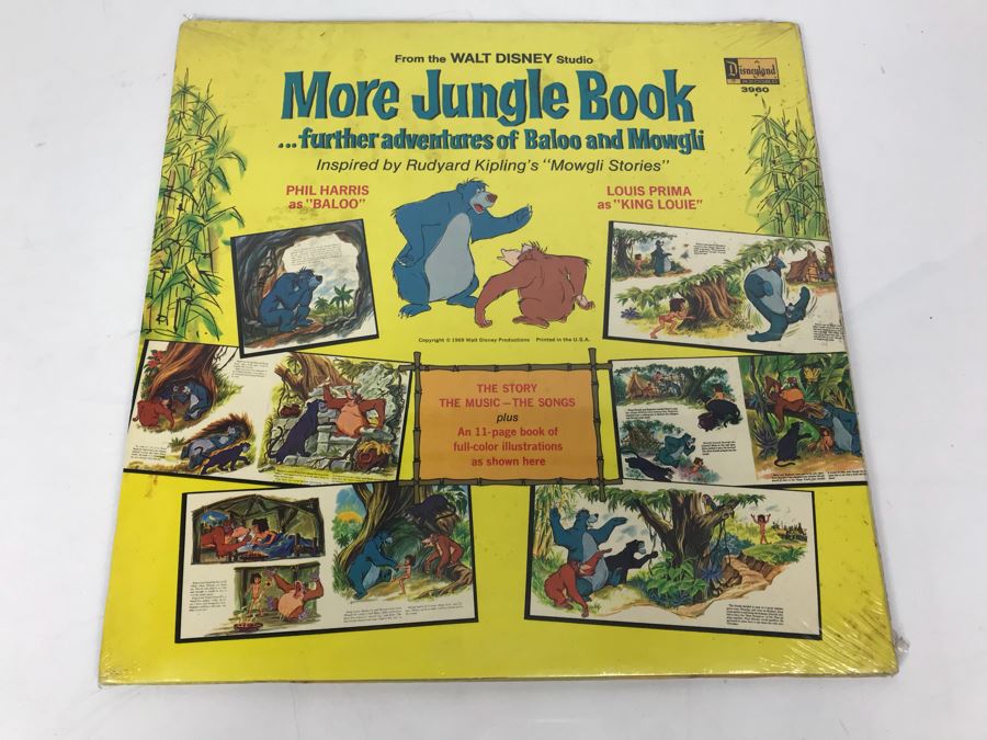 JUST ADDED - Sealed Disneyland Vinyl Record 'More Jungle Book' (Note Seal Slightly Broken - See Photo) [Photo 4]