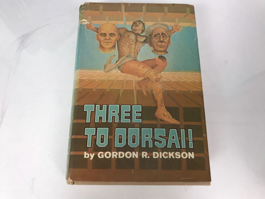 (8) Gordon R. Dickson Hardcover Books - (5) Hardcover Books On Right Are First Editions [Photo 10]