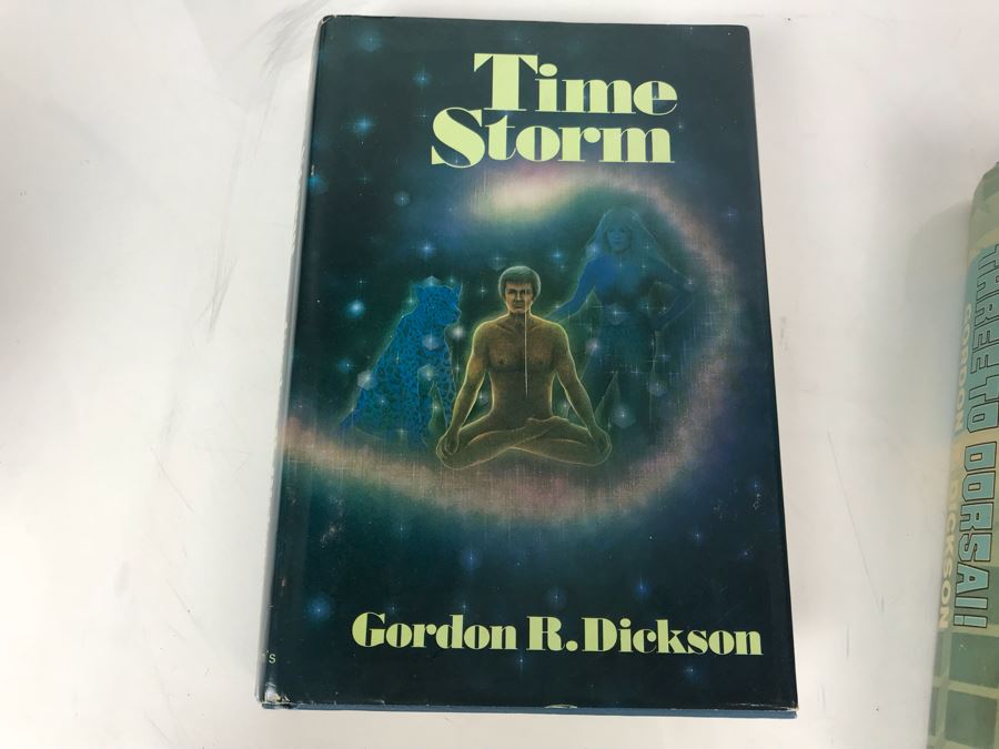 (8) Gordon R. Dickson Hardcover Books - (5) Hardcover Books On Right Are First Editions [Photo 11]