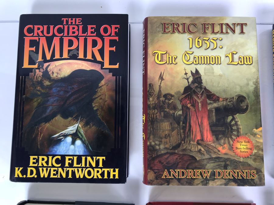 (7) First Printing Hardcover Books And (2) Paperback Books By Eric Flint [Photo 3]