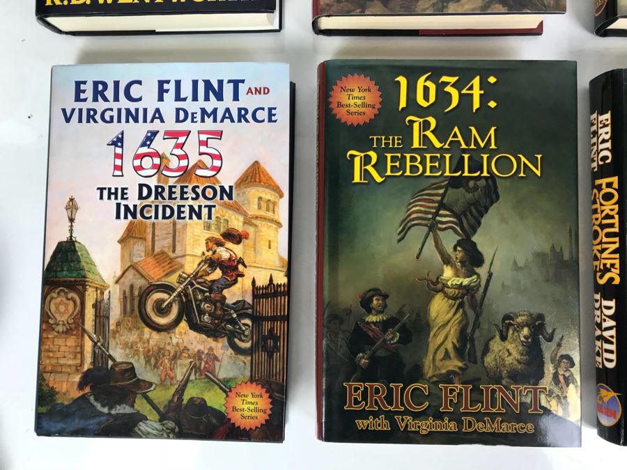 (7) First Printing Hardcover Books And (2) Paperback Books By Eric Flint [Photo 4]