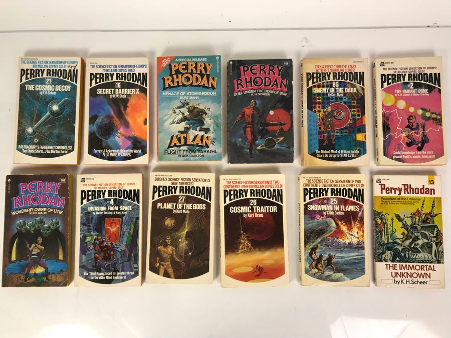 (12) Paperback Books By Perry Rhodan