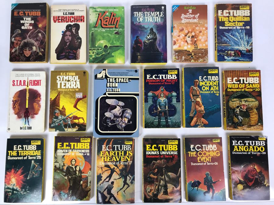 (18) Paperback Books By E. C. Tubb